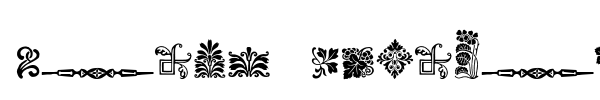 Rough Fleurons font preview